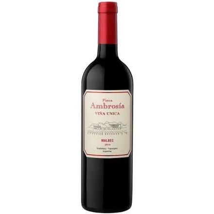 Vino Tinto Argentino Finca Ambrosia Vina Unica Malbec 750ml