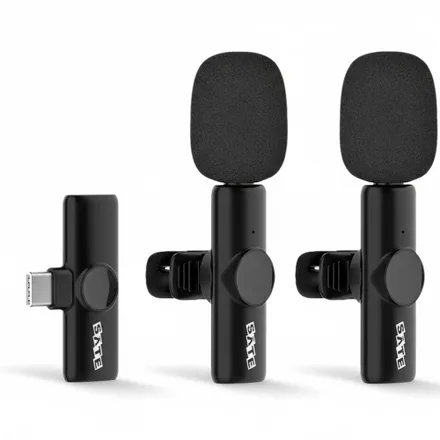 Microfono Inalambrico Satellite A-MK231 TIPO-C - Negro