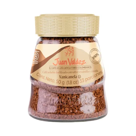 Cafe Liofilizado Juan Valdez Vanicanela 50g