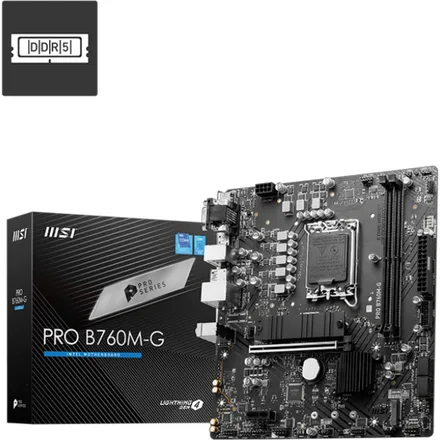 Placa Madre Msi Pro Ddr 5 Hdmi Dp Vga Matx