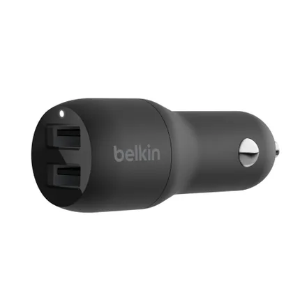 BELKIN CCB001BTBK CAR CHARGE BOOST CHARGE DUAL USB-A CAR CHARGER 24W – CCB001BTBK