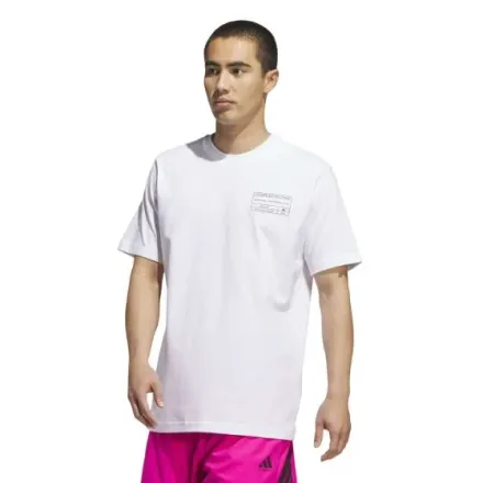 ADIDAS REMERA M GFX LB TEE JV8302 BLANCO (T) L