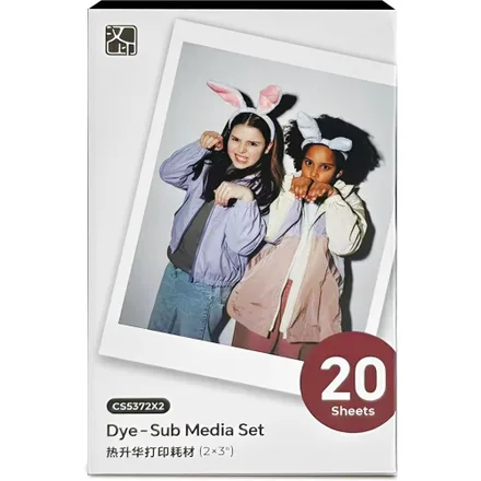 Papel P/camara Hanin CS5372X2 HPRT Instant DYE-SUB Media Set