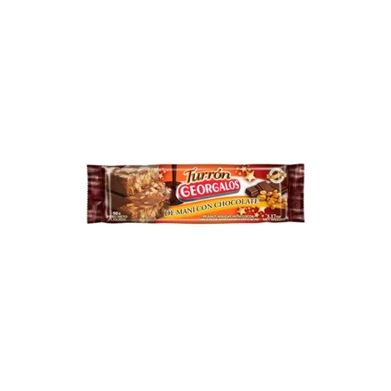 Turron Georgalos 90GR Mani Con Chocolate