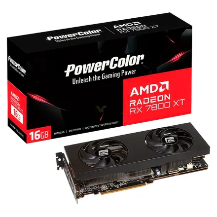 Placa Video Power Color Radeon Rx 7800 Xt Gddr 6 16g