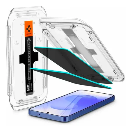 Pelicula Spigen S26 Ultra Glas Tempered Ez Fit Privacy 2 Pcs