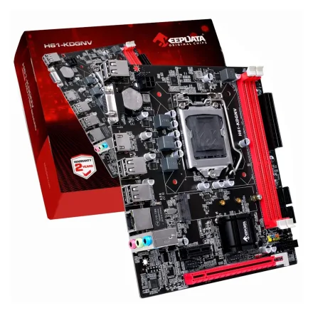 Placa Mae Keepdata H61 Kdgnv Ddr 3 Socket Lga 1155 Chipset Atx