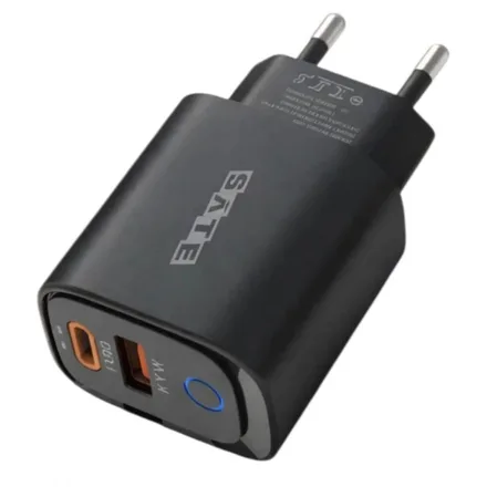 Cargador Satellite A-CC1204 USB-A/USB-C - Negro