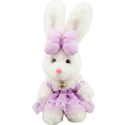 Peluche Conejo Mz 320 Con Vestido