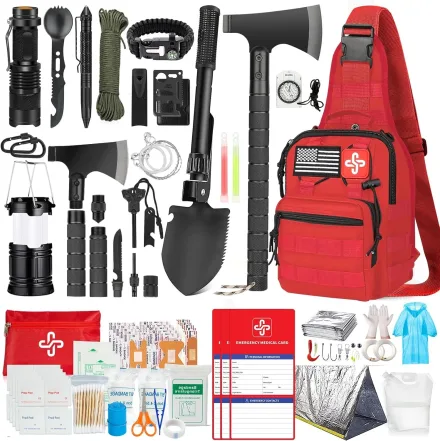 RIKOJUX KIT SURVIVAL RED 262PCS
