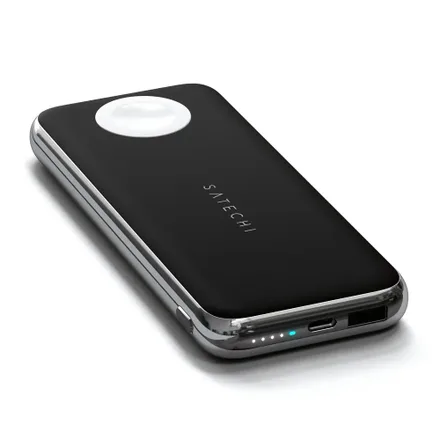 Cargador Inalambrico Satechi Quatro ST-UC10WPBM USB-C/18W - Black