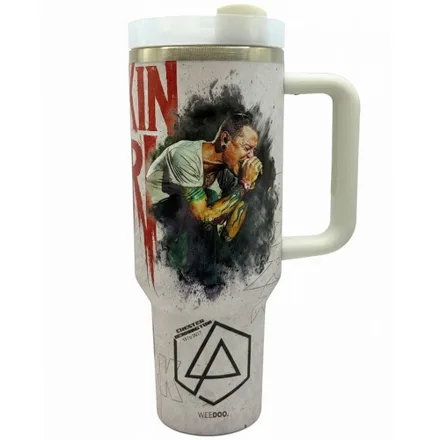Vaso Termico Weedoo Linkin Park 1.2L C/Pajita - Black/White