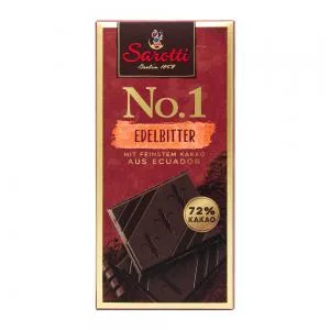 Barra Chocolate Amargo 72 Cacau Ecuador Sarotti 100g
