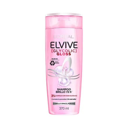 Shampoo Oreal Paris Elvive Glycolic Gloss 370ml