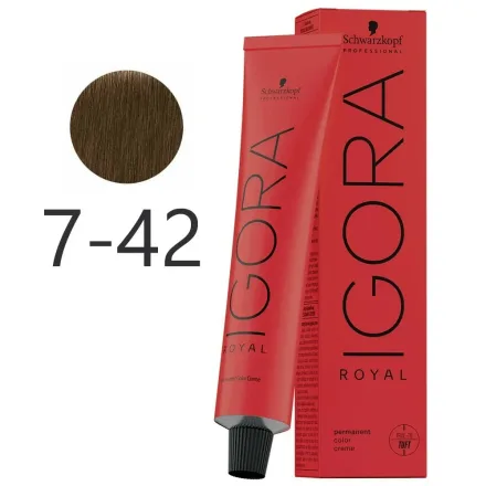 Schwarzkopf Tinte Pelo Igora Royal 7 42 60ml
