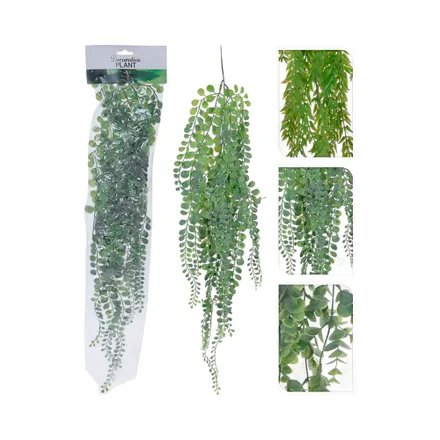 Planta Artificial Colgante Kpm 034895 80 Cm Verde Surtido