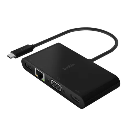 Adaptador Belkin Multimedia Charge 4K Hdmi Rede Vga