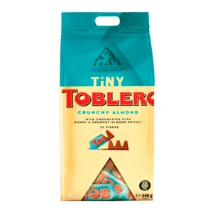Chocolate Toblerone Tiny Ao Leite Amendoas Crocantes Pacote 256g