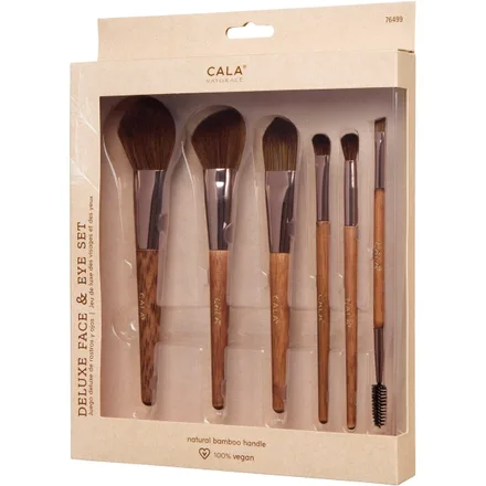 Cala Set Pinceles Bamboo Deluxe Face Eye 6PCS