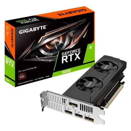 Placa Video Gigabyte Geforce Rtx 3050 Oc Low Profile Gddr 6 Gv 6GL
