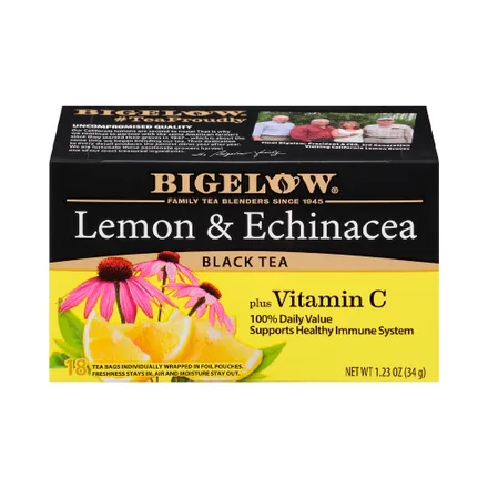 Te Bigelow Lemon Echinacea Plus Vitamin 18