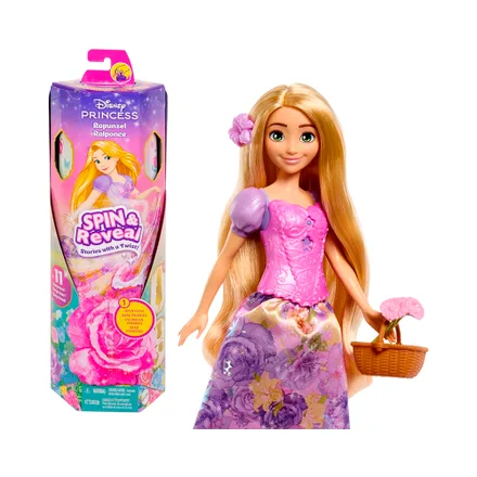 Muneca Mattel Disney Princess Rapunzel Spin Reveal Htv 86