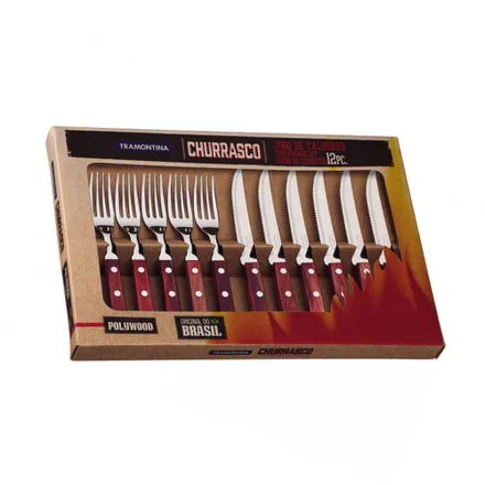 Juego Cubiertos Polywood Tramontina 703 12 Piezas