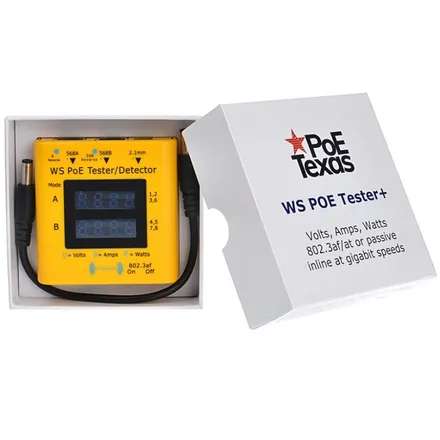 POE TESTER/DETECTOR LCD PASSIVO DC 6V A 56V WS POE TESTER+
