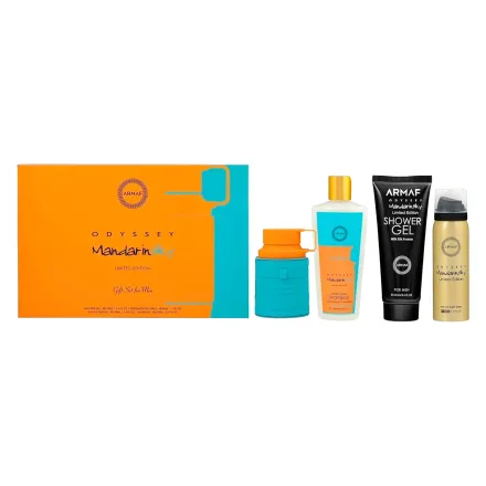 Armaf Odyssey Mandarin Sky Perfume Eau Parfum Masculino Shower Gel Desodorante Shampoo 100ml