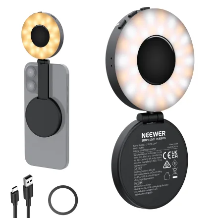 NEEWER LUZ LED MINI P/CELULAR MAGNETICO NL40R 06477EU