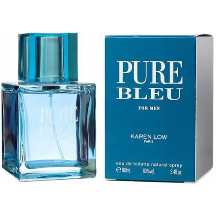 Perfume Karen Low Pure Bleu Men Eau Toilette Masculino 100ml