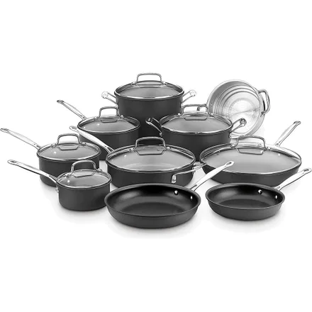 Jogo Panelas Cuisinart 66 17N Antiaderentes Classico Chef 17
