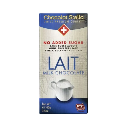 Chocolate Stella Milk Added Sugar 100 Gr