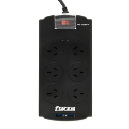 Filtro de Linea Forza FSP-602USB-A 6Tomadas (Argentina)