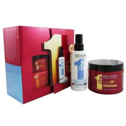 REVLON UNIQ ONE KIT LOTUS FLOWER TRATAMIENTO+MASCARA
