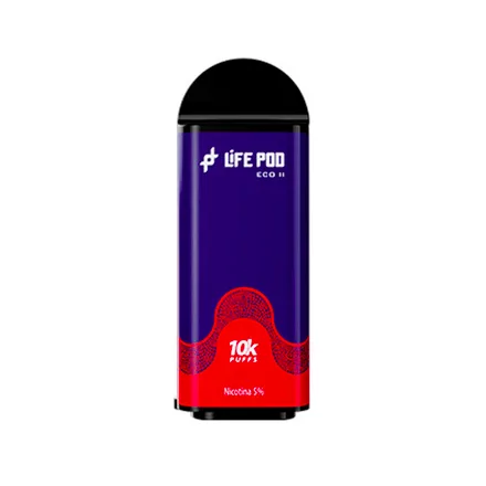 Vape Desechable Life Pod Eco 2 Cartridge Puffs 5 Nicotina Blueberry Watermelon