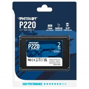 Patriot P220 Sata 3 Leitura Gravacao 2TB