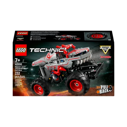 Juguete Construccion Lego Technic Monster Jam Thunderroarus Pull Back 232 Piezas