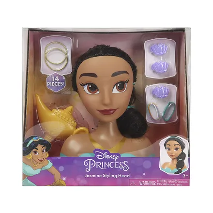 Juego Disney Princess Jasmine Styling Head 14 Piezas