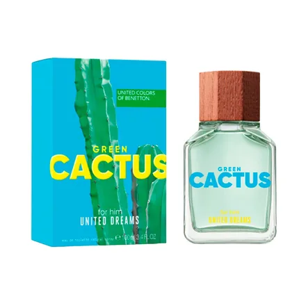 Benetton United Dreams Green Cactus Masculino Eau Toilette 100ml