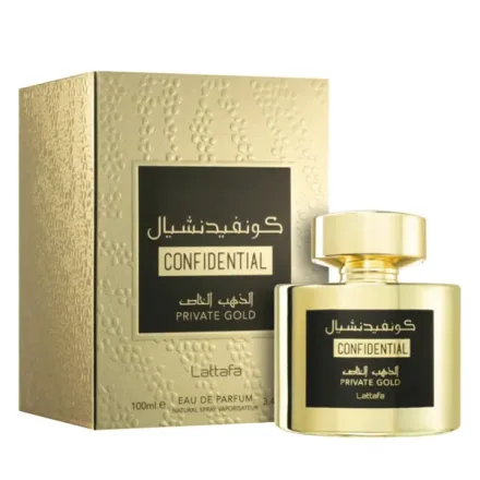 Perfume Unissex Lattafa Confidential Private Gold Edp 100ml
