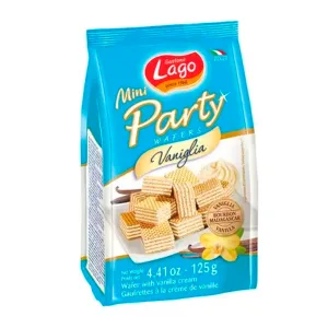 Biscoito Wafer Gastone Lago Party Baunilha 125g