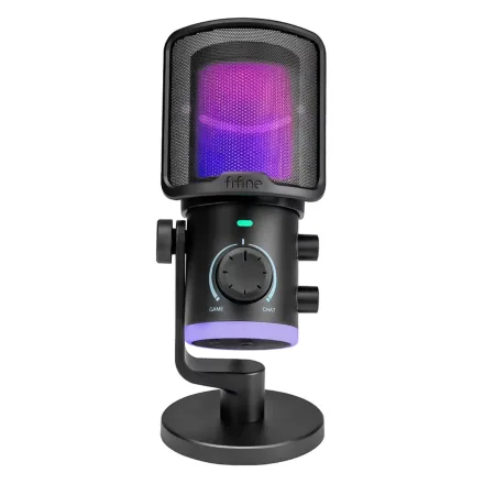 Microfone Condensador Fifine AM6 Rgb