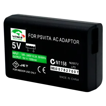 Fonte Bivolt para Console Portátil PS Vita - Preto