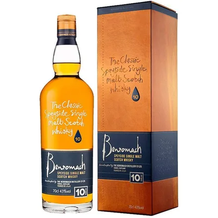 Whisky Benromach Single Malt 10 Anos Caja 700ml