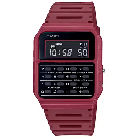 Unisex Casio Ca 53WF 4BDF Vintage Bordo