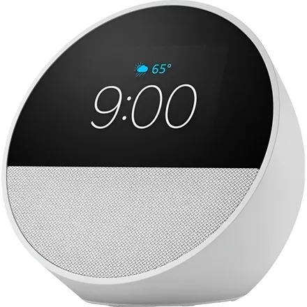 Speaker Amazon Echo Spot – con Alexa – Bluetooth/Wi-Fi – Blanco