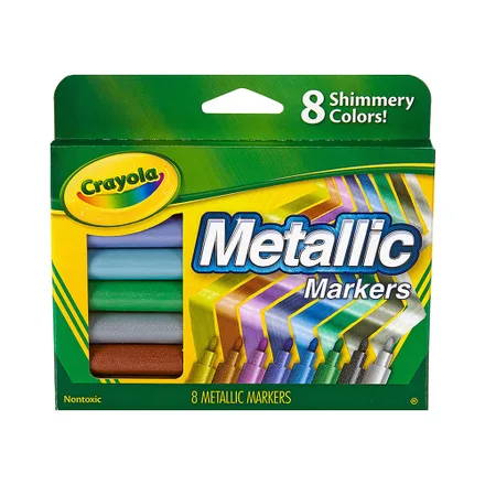 Marcador Crayola Metallic Markers 58 8628 8