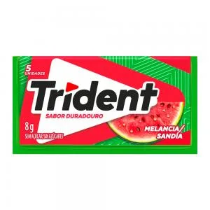 CHICLETES TRIDENT BRASILEIRO MELANCIA 8G