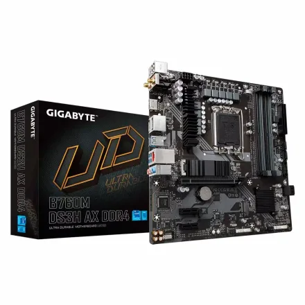 Placa Mae Gigabyte DS3H Ax Ddr 4 Socket Lga 1700 Chipset B760 Atx
